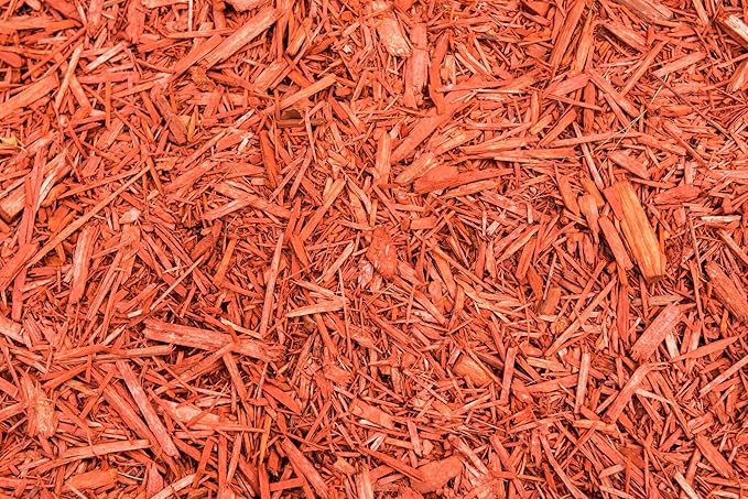 GARDENWISE Premium Red Wood Mulch for Indoor, Patio, Potting Media, Gardens, Lawns, and Landscaping (2 CF - 56 L - 59 QTS)