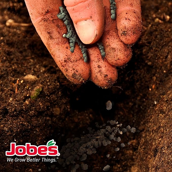 Jobe's Organics Granular Rose Fertilizer, Organic Plant Fertilizer for Rose, Hydrangea, Hibiscus, Azalea, and Other Flowering Shrubs, 4 lbs Bag