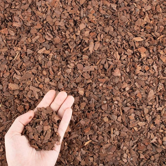 9 qt Organic Orchid Potting Bark -Natural Mulch for Potted Plants, Root Development of Orchid Plants and Garden Soil Amendment Mix