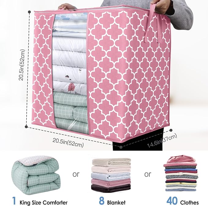 Storage Bags 2 Pack 100L Clothes Organization and Storage Containers