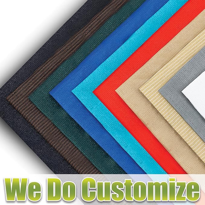 ColourTree CTAPRT16 Custom Size Order to Make 9' x 9' x 12.7' Green Right Triangle Sun Shade Sail Canopy Mesh Fabric UV Block UPF50 - Commercial Heavy Duty - 190 GSM - 3 Years Warranty