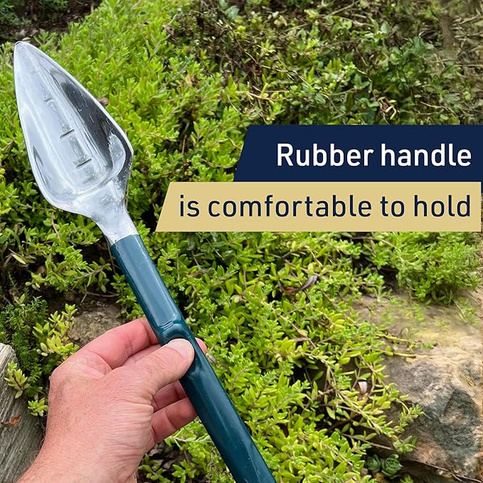 Garden Shovel and Rake Combo Multi Tool - 17-Inch Garden Hoe and Trowel with Comfortable Grip for Easy Planting, Weeding, and Cultivating - Two in One Gardening Tools by Kings County Tools