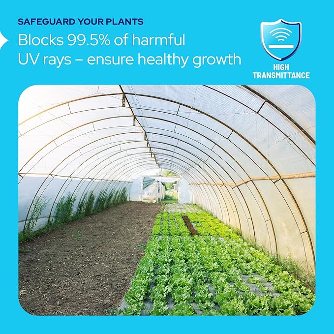 KASTLITE Polycarbonate Greenhouse Panels | 8mm Twin Wall Polycarbonate Roof Panels | 0.31" Clear, 2-Layer Polycarbonate Sheets | Shatterproof, UV Protected, Waterproof for Gardens Patios Backyards