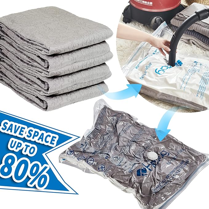30 Combo Vacuum Storage Bags, Vacuum Seal Bags for Clothing and Bedding