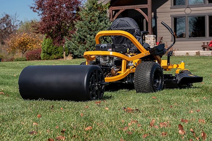 Agri-Fab 45-0606 18" x 36" Tow Behind Poly Lawn Roller 400 lbs weight with water, Poly Drum and Steel Frame, with Plug. Designed for Lawn and Garden Tractors