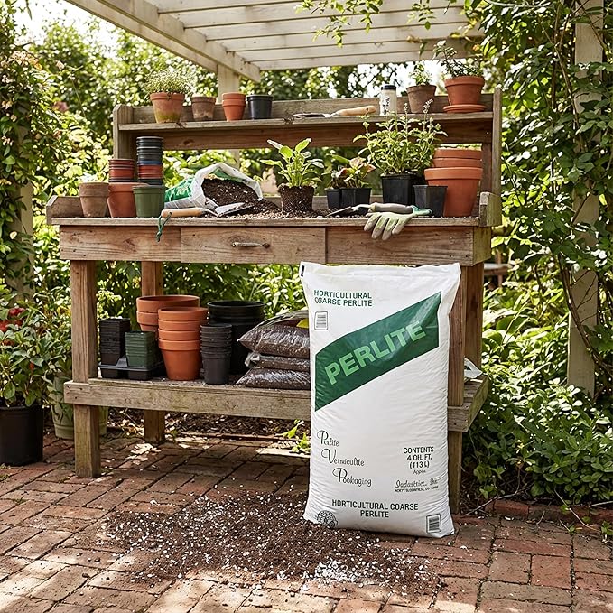 PVP Industries PVP105408 120 Quarts, 4 Cubic Foot of Organic Perlite Planting Soil Additive, White