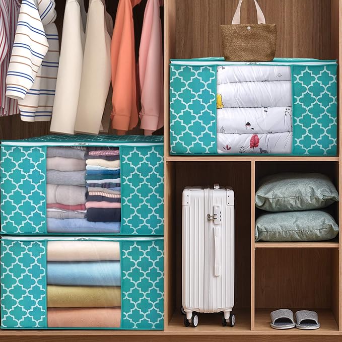 Storage Bags 100L 3Pack Clothes Organization and Storage Containers