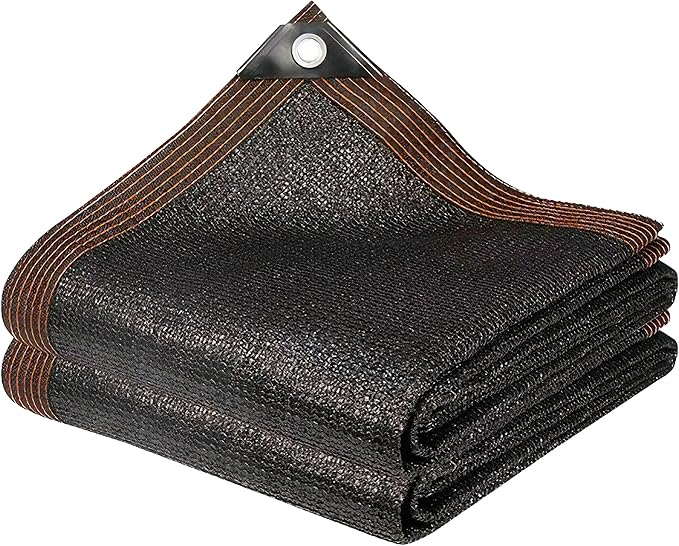 winemana 90% Shade Cloth for Garden- 4x8 FT Breathable Mesh Tarp for Vegetables & Plants, Outdoor Patio Sun Shade with Grommets - Chicken Coop, Dog Kennel Cover