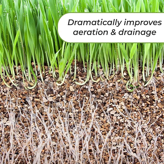 Organic Vermiculite by Perfect Plants - 8 Dry Quarts Natural Medium Grade Soil Additive for Potted Plants