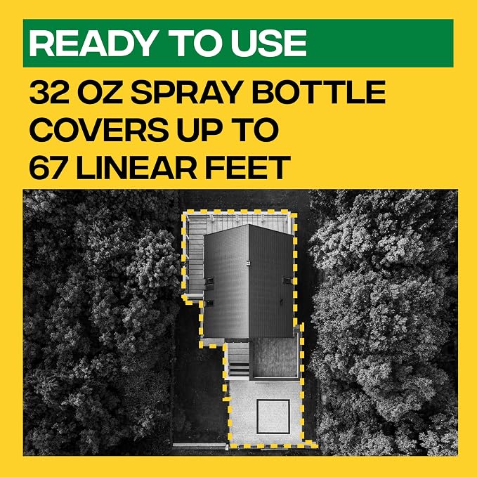 Victor Mouse and Rat Repellent Spray, 32 oz Bottle | Up to 67 Linear Feet Coverage, Natural Essential Oil Formula for Indoor & Outdoor Rodent Control, Ready to Use Pest Repellent