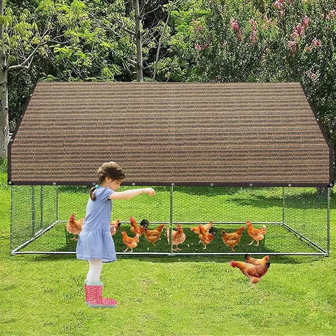 80% Shade Cloth, Durable Mesh Tarp with Grommets, Garden Sunblock Shade Cloth Shading Antifreezing for Plants Cover, Greenhouse, Barns Kennel, Patio, Tomatoes
