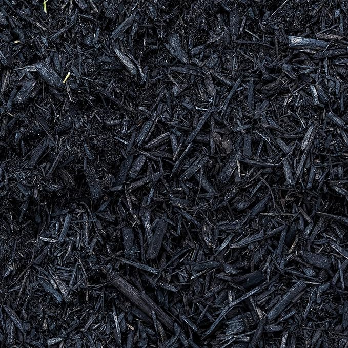 GARDENWISE Premium Black Wood Mulch for Landscaping, Gardens, Lawns, Potting Media, and Potted Plants (1 CF - 28 L - 30 QTS)