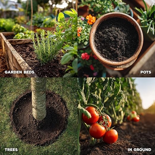Soil Seed & Water Dan’s Gold Organic Dairy Compost – Rich, Aged Compost for Garden Beds, Raised Beds & Soil Enrichment