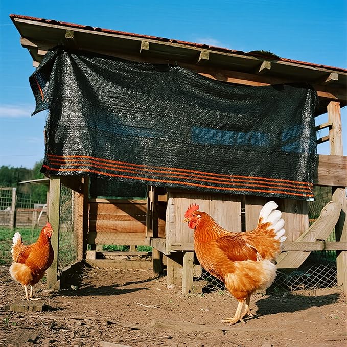 winemana 90% Shade Cloth for Garden- 4x10 FT Breathable Mesh Tarp for Vegetables & Plants, Outdoor Patio Sun Shade with Grommets - Chicken Coop, Dog Kennel Cover