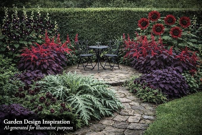 Gothic Garden Seed Collection, 6 Open-Pollinated Flower & Foliage Varieties