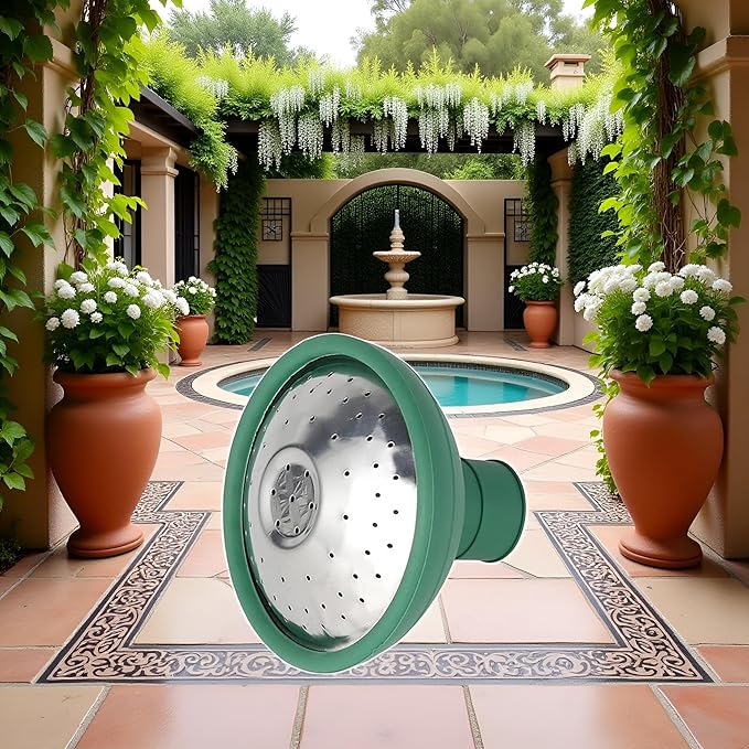 Green Universal Garden Watering Can Rose Head Water Sprinkler Sprayer Fit All Watering Can Rose Spout Cover Nozzle Replacement Garden Tool Gardening Equipment
