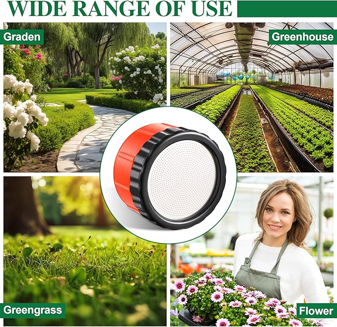 Dreyoo 2000 Holes Gardening Watering Nozzle for Outdoor Garden, 11 Gpm Garden Shower Sprayer Compatible with Hose Nozzles, Plastic Nozzle for Outdoor Watering Flowers, Vegetables, Plants(1 Pack)