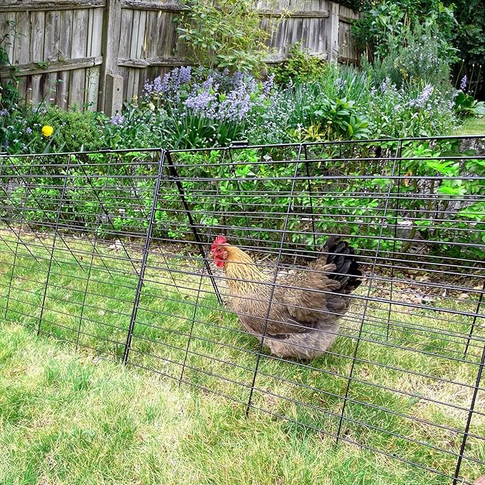 Heavy Duty Chicken Run Tunnel for Yard & Outside, Foldable & Expandable Chicken Tunnel, Portable Predator-Proof Poultry Playpen for Chickens, Rabbits & Ducks