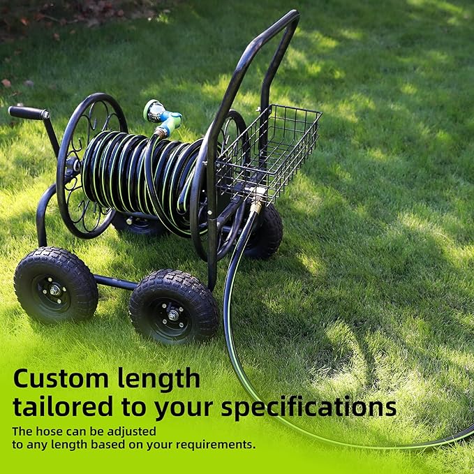 Worth Leader Short Garden Hose 3/4 in. x 4 ft. - Heavy Duty Lightweight PVC Water Hose - Flexible, No Kink, Leakproof, Male to Female Fittings - 200PSI Work & 500PSI Burst, for Lawn & Commercial Use