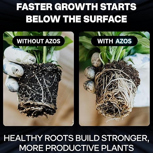 Xtreme Gardening AZOS 2 oz – Beneficial Nitrogen-Fixing Bacteria for Plants & Trees – Natural Root Stimulator & Growth Promoter for Cloning, Seedlings & Transplants