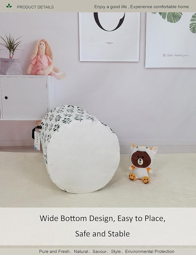 Round Leaf Laundry Hamper, Household Storage Bin