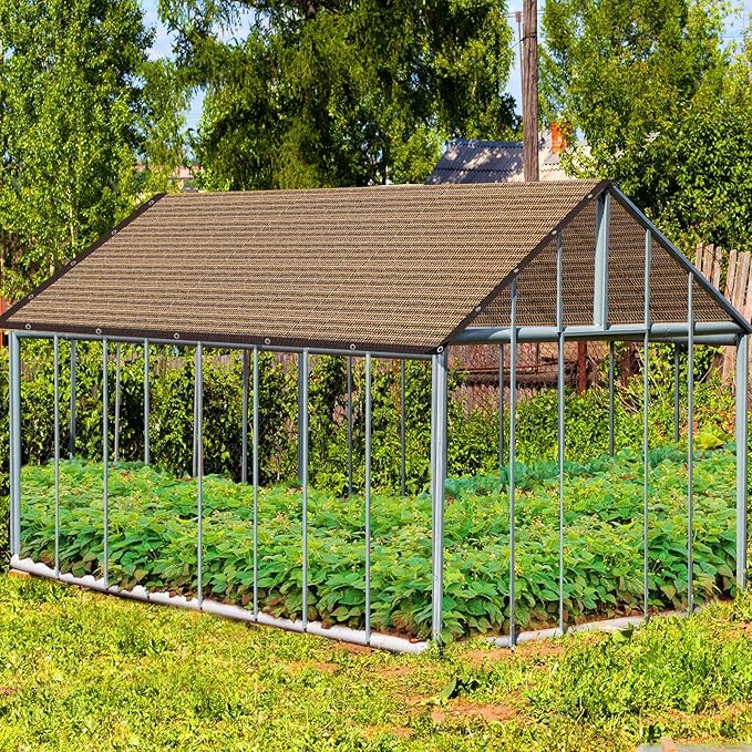 80% Shade Cloth -3x10FT Sunblock Net with Grommet,Lightweight and Durable UV Protection,Shade Cloth for Garden Patio Pergola Balcony Plants Greenhouse Dog Kennel Chicken Coop Outdoor