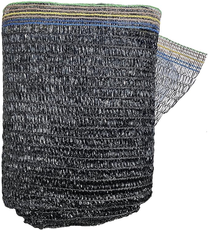 55% Sunblock Shade Cloth Cover Mesh UV Resistant Net for Garden Flower Plant Greenhouse, Black (6.5 x 13 FT)