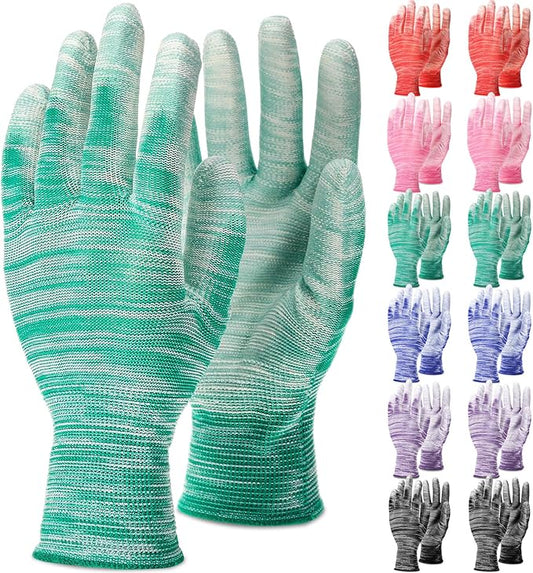 Cutecrop Breathable Gardening Gloves Bulk for Women and Men 8.9 Inch Multi-purpose Garden Gloves for Weeding Pruning
