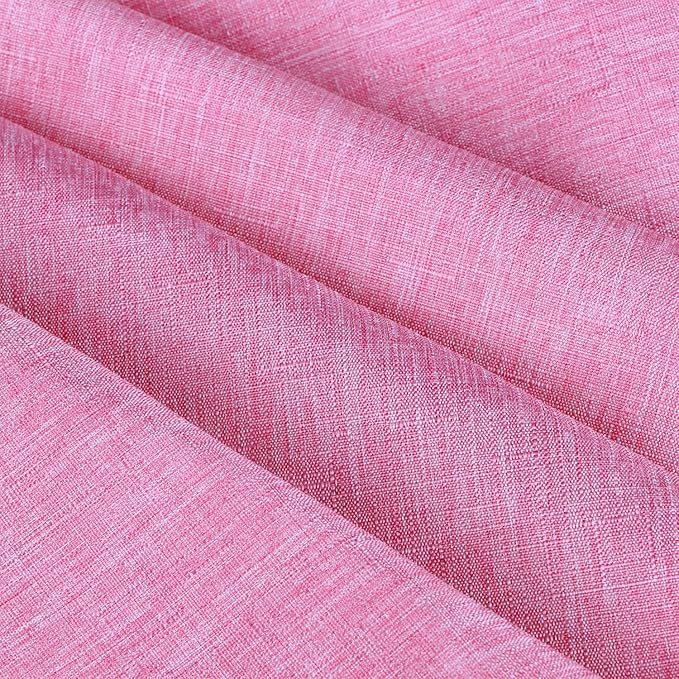 Outdoor Tablecloth Wrinkle-Free Stain Resistant Waterproof Polyester Fabric Table Cover with Zipper Umbrella Hole for Picnic/Party/Dinner/Patio Garden(60inch Round,Zippered,Pink)