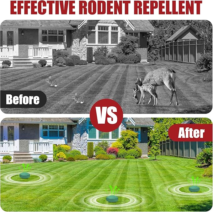 Deer Repellent Ball 12 Pcs: Effective Deer Deterrent for Garden, Protect Your Plants with Powerful Repellents Deer for Flowers, Shrubs & Trees