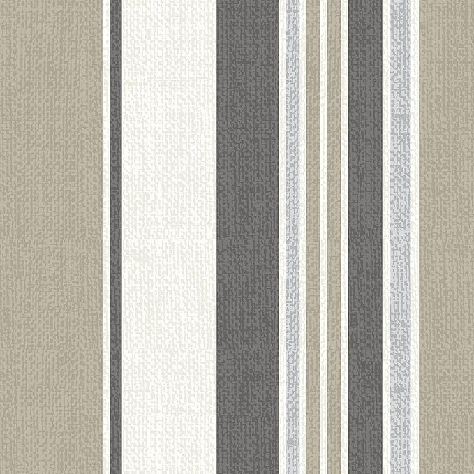 Arden 4-Pack earthFIBER Outdoor Patio Dining Chair Cushion, 20x44, Rain-Proof Seat Pad, Fade-Resistant Outdoor Cushion Taupe Grey Boardwalk Stripe