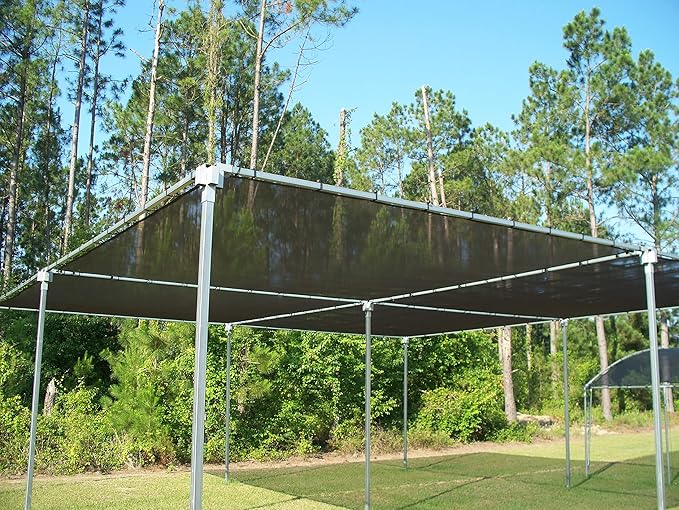 Agfabric 40% Shade Cloth 10X 10ft Sun Shade Fabric Sunblock Shade Cloth Cover with Clips for Plants, Black