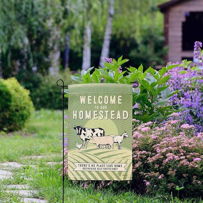 Primitives by Kathy Decorative Double-Sided Garden Flag - Homestead