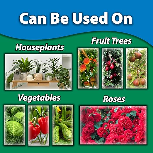 Monterey Fruit Tree Spray Plus for Control of Insects, Diseases, and Mites - Organic Gardening OMRI Listed, Contains Neem Oil and Pyrethrins, Bundled with Garden Measure Spoon - 16 oz