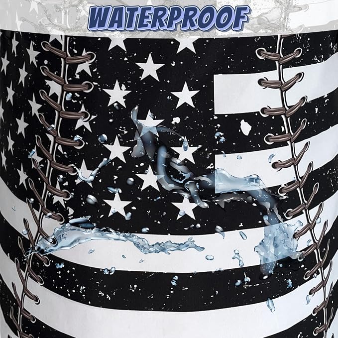 US Flag Baseball Laundry Basket Oxford Cloth Foldable Hamper 18.9x16.5 Inch | Funny With Handle Large-Capacity Tote Bag Laundry Hamper Clothes Storage Bucket Toy Organizer For Bathroom,Laundry,Bedroom