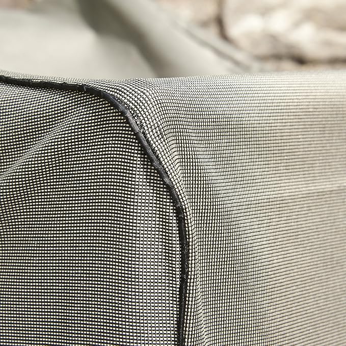 Budge P1A01PM1-2PK English Garden Patio Chair Cover, Tan Tweed