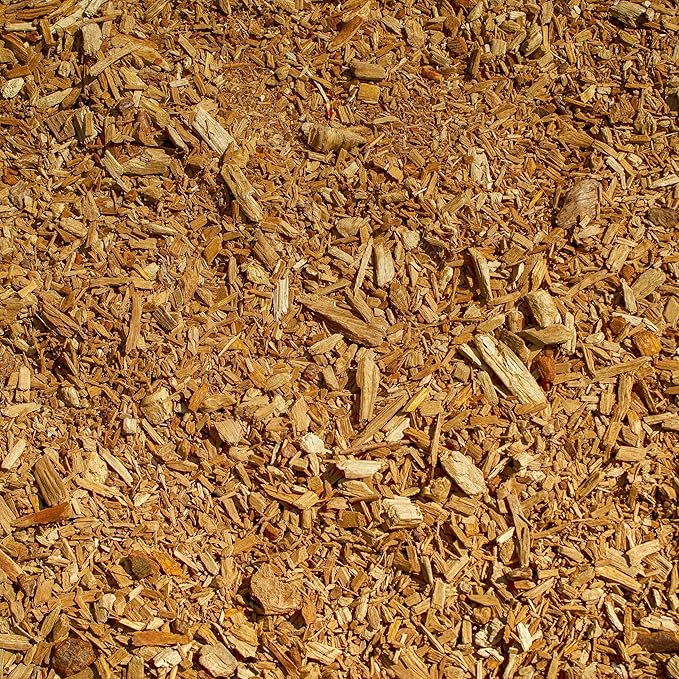 GARDENWISE Premium Gold Wood Mulch for Landscaping, Gardens, Lawns, Potting Media, and Potted Plants (2 CF - 56 L - 59 QTS)