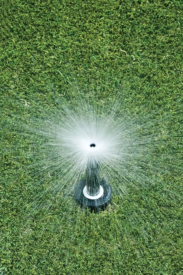 Rain Bird 1804FDSP25 Pressure Regulating (PRS) Professional Dual Spray Pop-Up Sprinkler, 360° Full Circle Pattern, 8' - 15' Spray Distance, 4" Pop-up Height